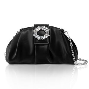 5290 Clutch Purses , Crossbody Handbag Elegant Pleated Evening Bag
